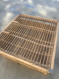 Vintage Wicker Square Rolling Coffee Table