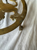 Brass Lion Standing Serving Dish