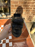 Antique African Wooden Pipe and Art Piece