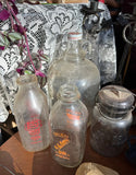 Collection of Vintage Milk Jars- Set of 4