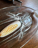 Country Core Glass Corn Dishes With Ceramic Holders- Set of 11