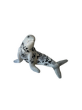 Ceramic Chinoiserie Painted Dolphin Figurine