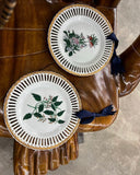 Pair of Floral Hanging Decorative Plates