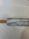 Vintage Marble Rolling Pin With Wooden Handles