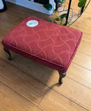 Brass Footed Petite Rectangular Foot Stool