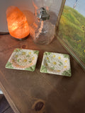 Pair of Ceramic Daisy Saucers