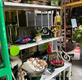 Pair of Green Glass Bottle Candle Accessories
