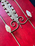 Gold Metal Detailed Wall Hanging Plate Holder