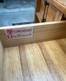 Large Mid-Century Modern Thomasville Tamerlane Wooden Wall Mirror