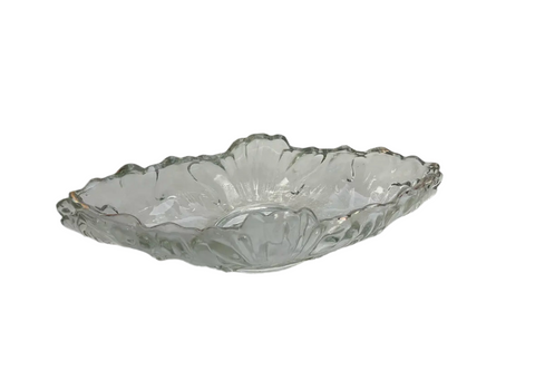 Detailed Glass Oblong Catchall/Vase