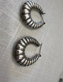 80s Pair of Sterling Silver Earrings