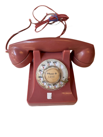 Salmon Colored Rotary Phone