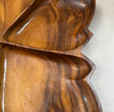 Wooden Hand Carved Leaf Large Tray