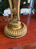 Vintage Gilded Draped Gold Tall Table Lamp