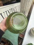 Small Green Glass Planter Bowl