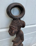Vintage Hand Carved Wooden African Walking Stick