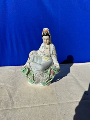 Ceramic Asian Woman Sculpture