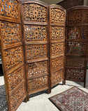 Hand Carved Wooden Large Screen/Room Divider