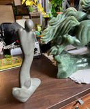 Vintage Soapstone Figurative Sculpture, Signed