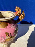 Chinoiserie Style Vase With Gold Details