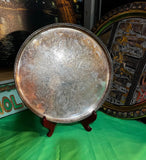 Barker Ellis England Pierced Silver Tray