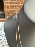 Pair of Matching Silver Skinny Chain Necklaces