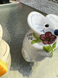 Pair of Ceramic Mice Salt and Pepper Shakers