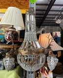 Gold Deer Head Stag Crystal Sconces- A Pair