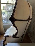 Large Wooden Vintage Balloon Chair