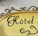 Yellow Paris, France Decorative Sign