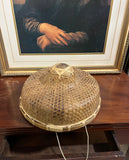 Vintage Wicker Hand Woven Outside Working Hat
