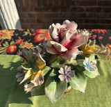 Pair of Ceramic Floral Arrangements