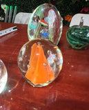Collection of Vintage Glass Paper Weights- Set of 7