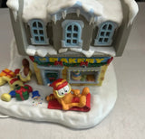 Pair of Garfield Themed Christmas Village Houses