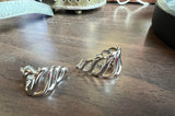 Pair of Silver Teardrop Earrings