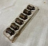 Collection of Sterling Silver Patina Small Salt Shakers With Tray- Set of 6