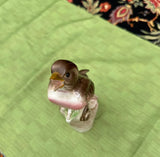 Vintage Brown, Ceramic Bird Figurine