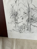 Abstract Drawing of Wildflowers