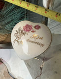 Small Ceramic 50th Anniversary Heart Shaped Box