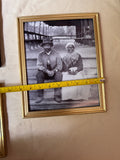 Trio of Simple Black and White Photos and Gold Frames