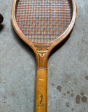 Vintage Collection of Miscellaneous Wooden Tennis Rackets With Guard and Cover