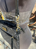 Tommy Hilfiger Black and White Cross Body Purse