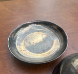 Silver Serving Tray and Decorative Dome With Floral Details