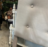 Gray Modern Tufted Full Size Headboard