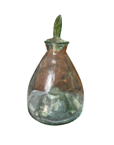 Vintage Green Glass Mosquito Trap