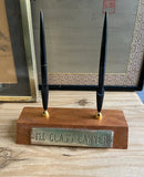 1st Class Lawyer Wooden Brass Pen Holder