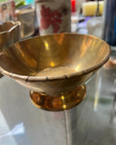 Brass Bamboo Bowl and Lotus Scalloped Bowl