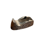 Small Silver Etched Tape Dispenser With Floral Details
