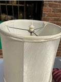 Small Ceramic Table Lamp With Floral Details