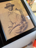 Group of Four Frames With Vintage Prints of African American Man